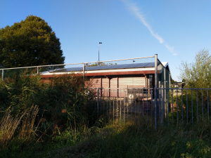 Clubhuis met zonnepanelen